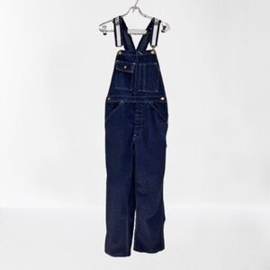Vintage Carter's Watch The Wear Overalls Adjustable Blue Denim Altered READ